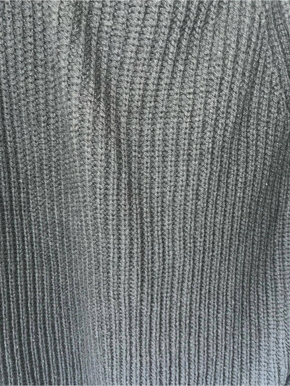 Black Cable/Honeycomb Knit Crewneck Sweater -Oversized